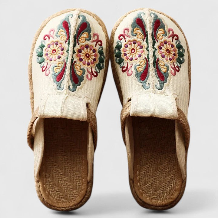 Alayah™ - Handmade Floral Mules