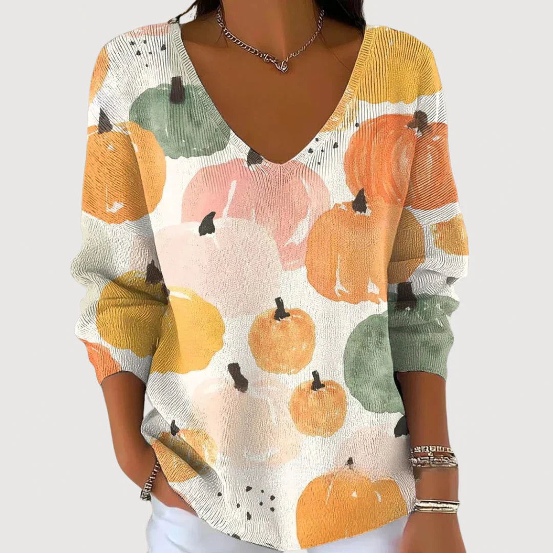 Samantha - Cozy V-Neck Sweater