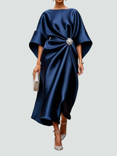 Lona | Elegant Long Satin Dress