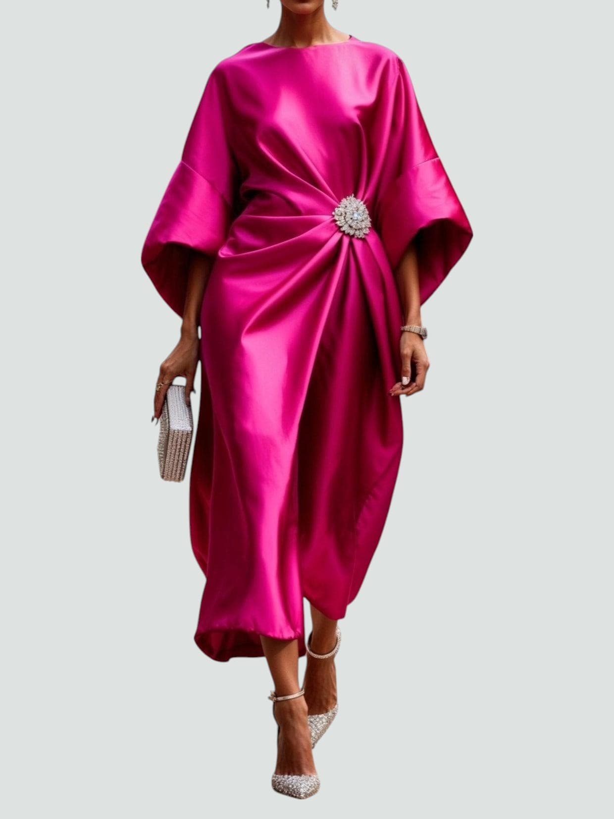 Lona | Elegant Long Satin Dress