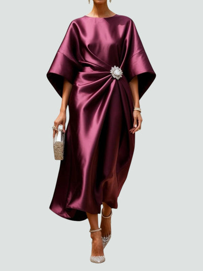 Lona™ Elegant Long Satin Dress