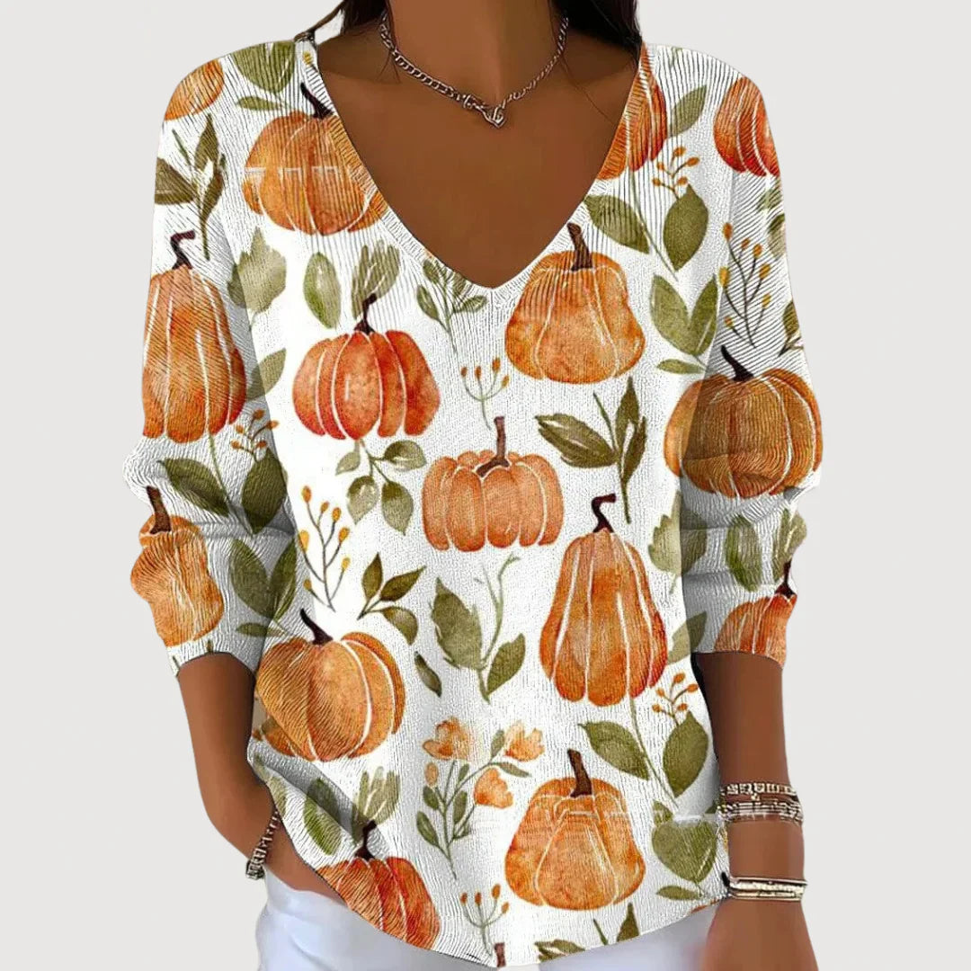 Audrey - Cozy V-Neck Sweater