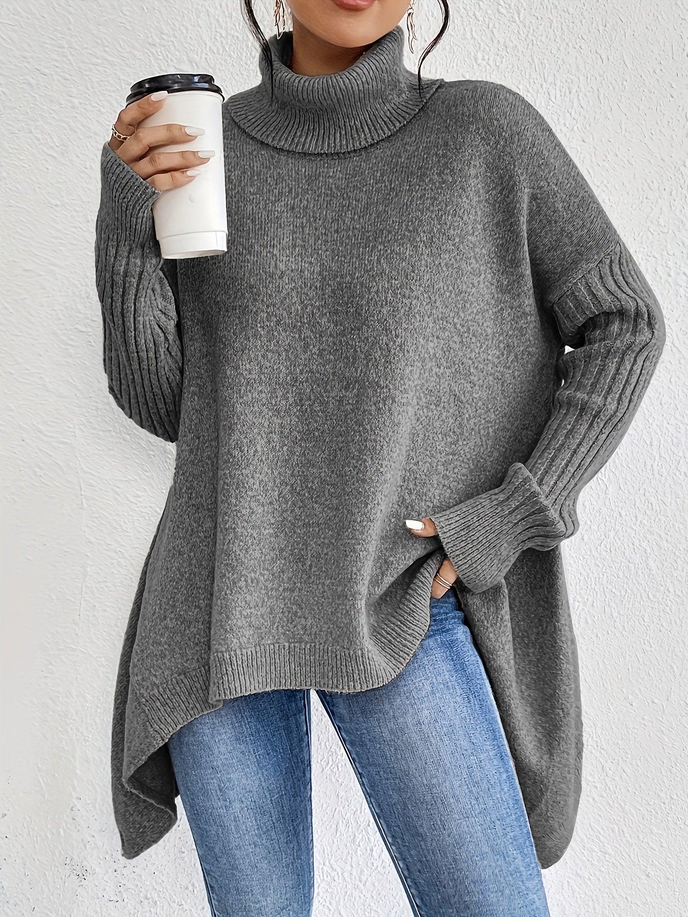 Molly - Oversized Turtleneck Sweater