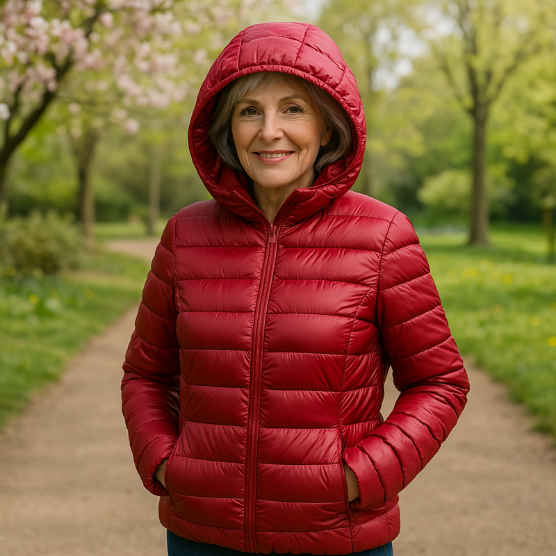 Ingrid™ | Classic Red Jacket with Hood