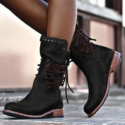 Caithlyn | Vintage Lace-Up Boots