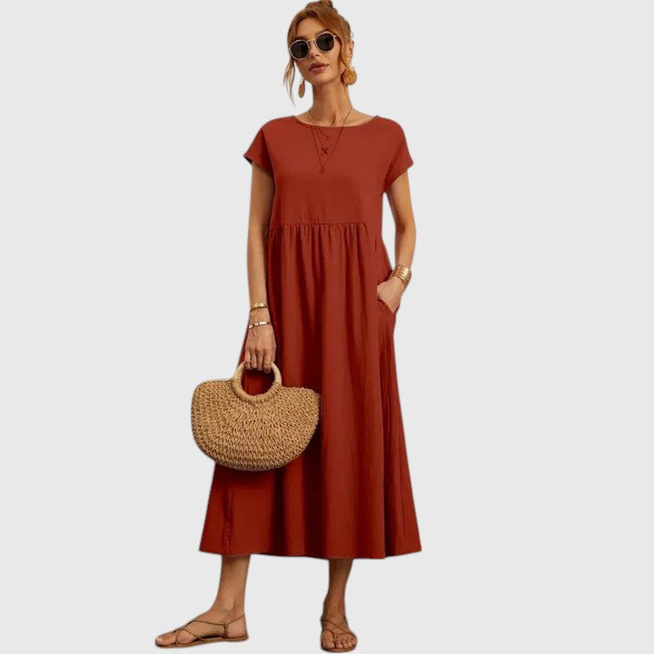 Anna - Comfortable Midi Dress