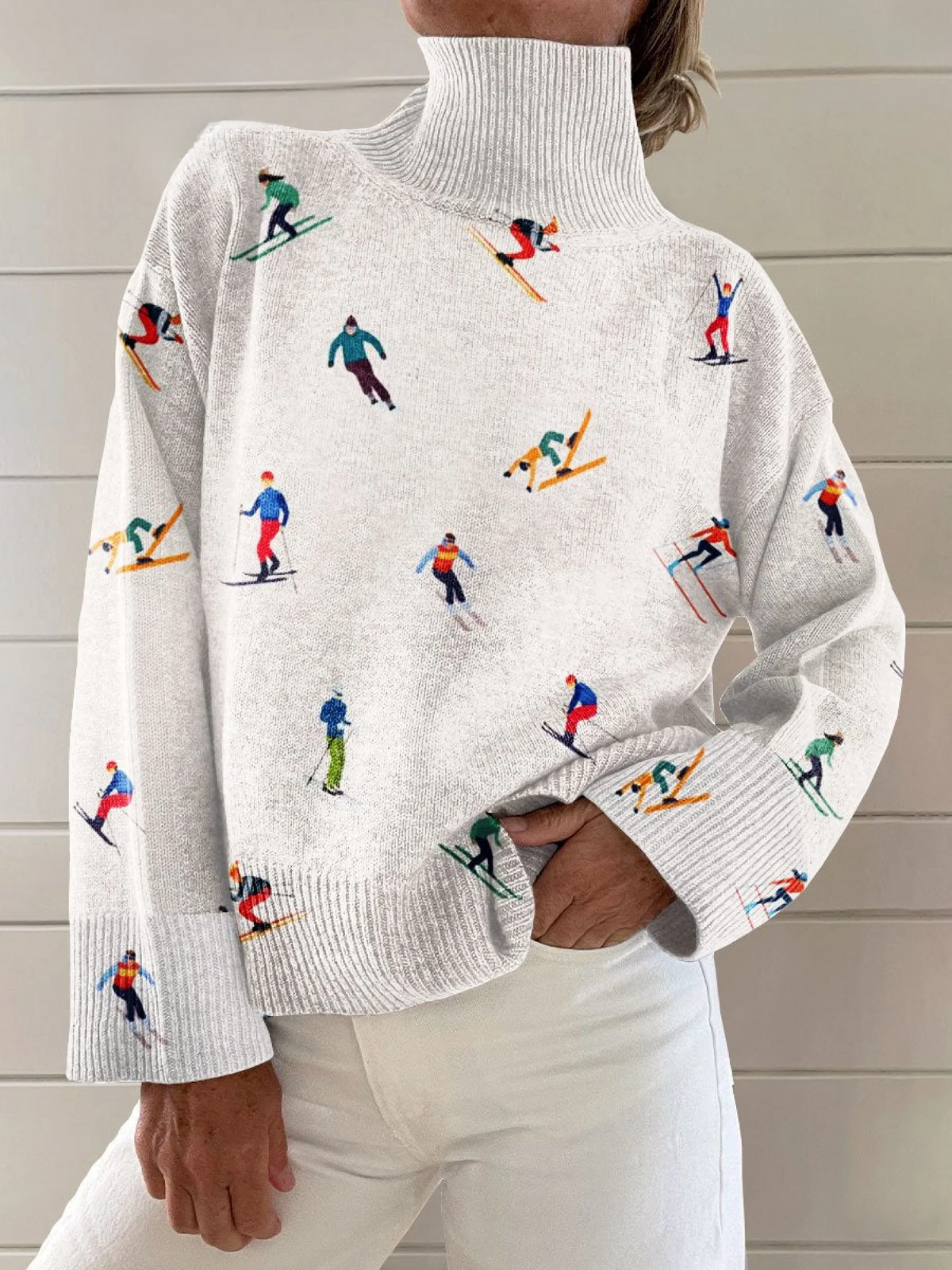 Jocelyne | Vintage ski pattern winter jumper