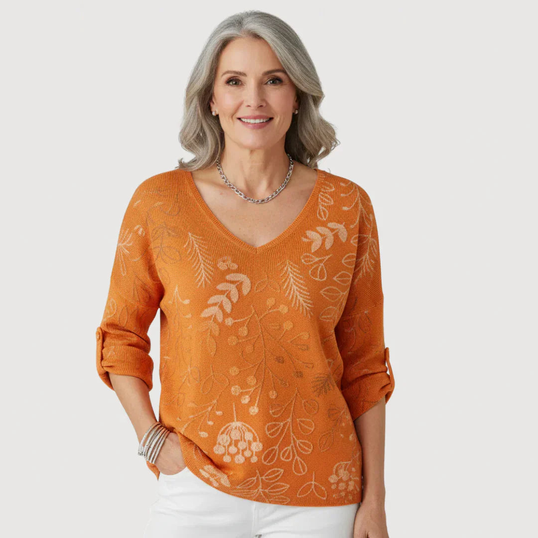 Savannah - Cozy V-Neck Sweater