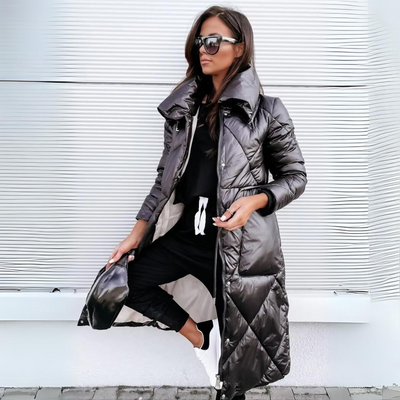 Charlene | Luxe Quilted Long Puffer