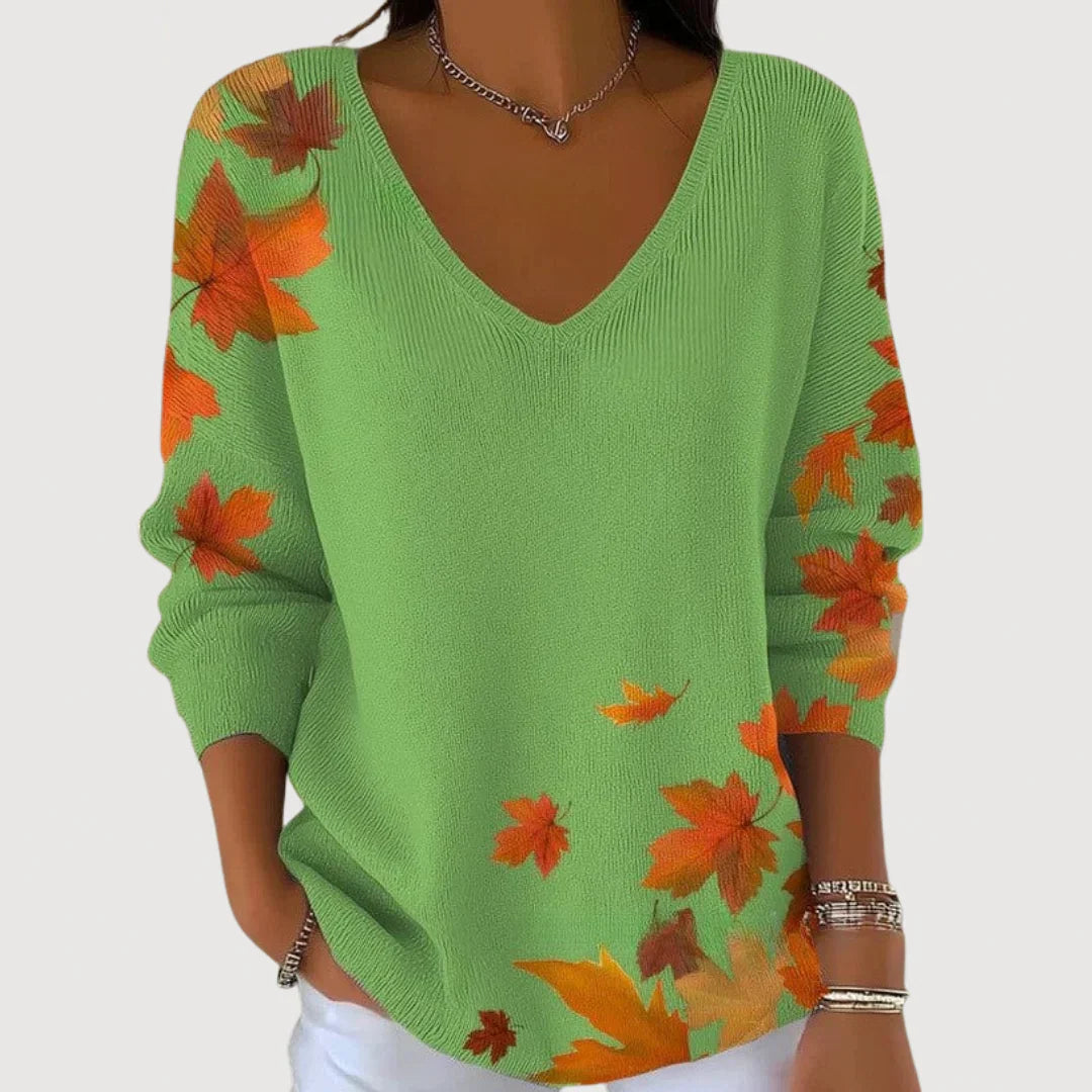 Natalie- Cozy V-Neck Sweater