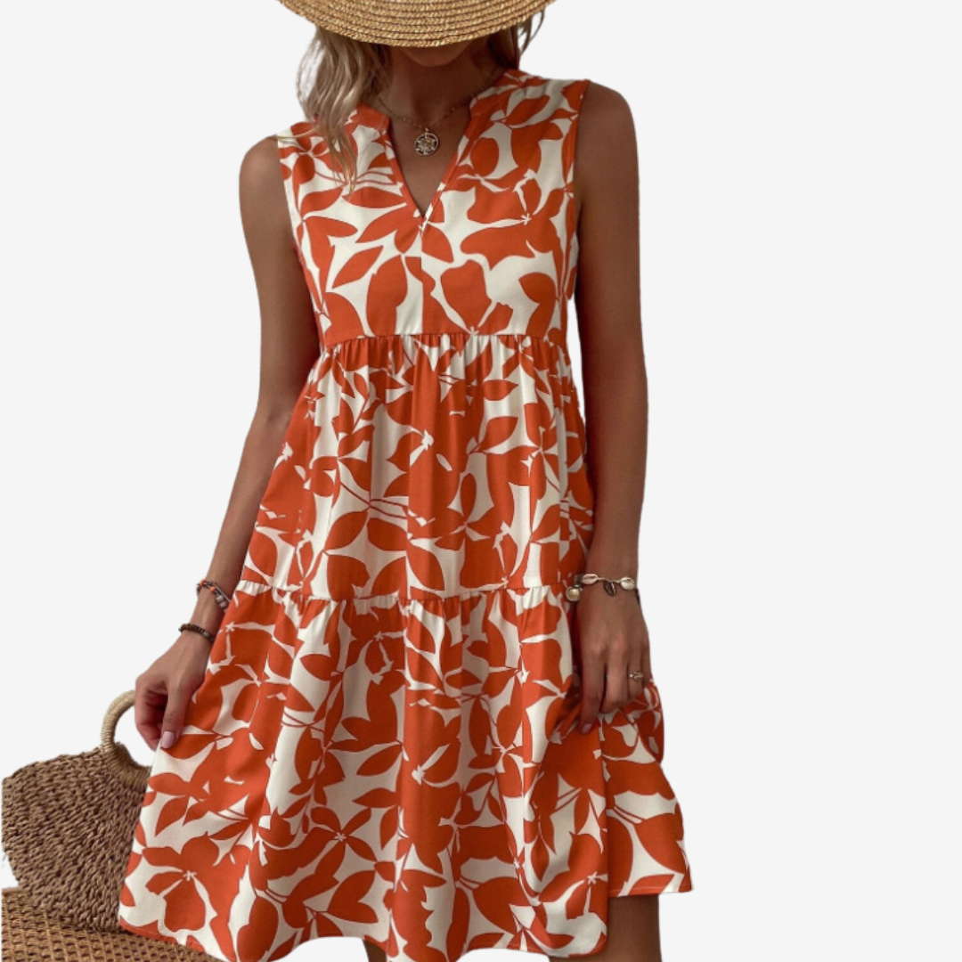 Séraphine™ Midi Leaf Pattern