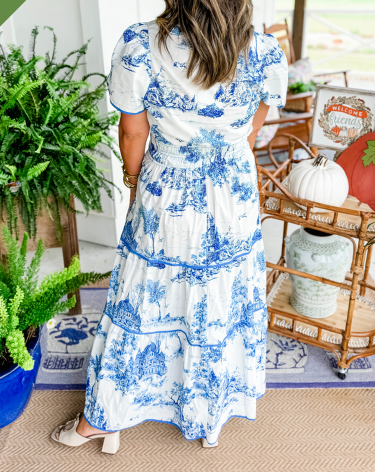 Jenna | Classic Toile Maxi