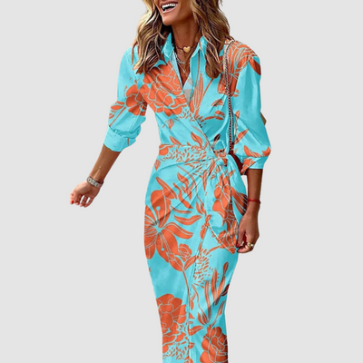 Cecilia™ Elegant Striped Dress