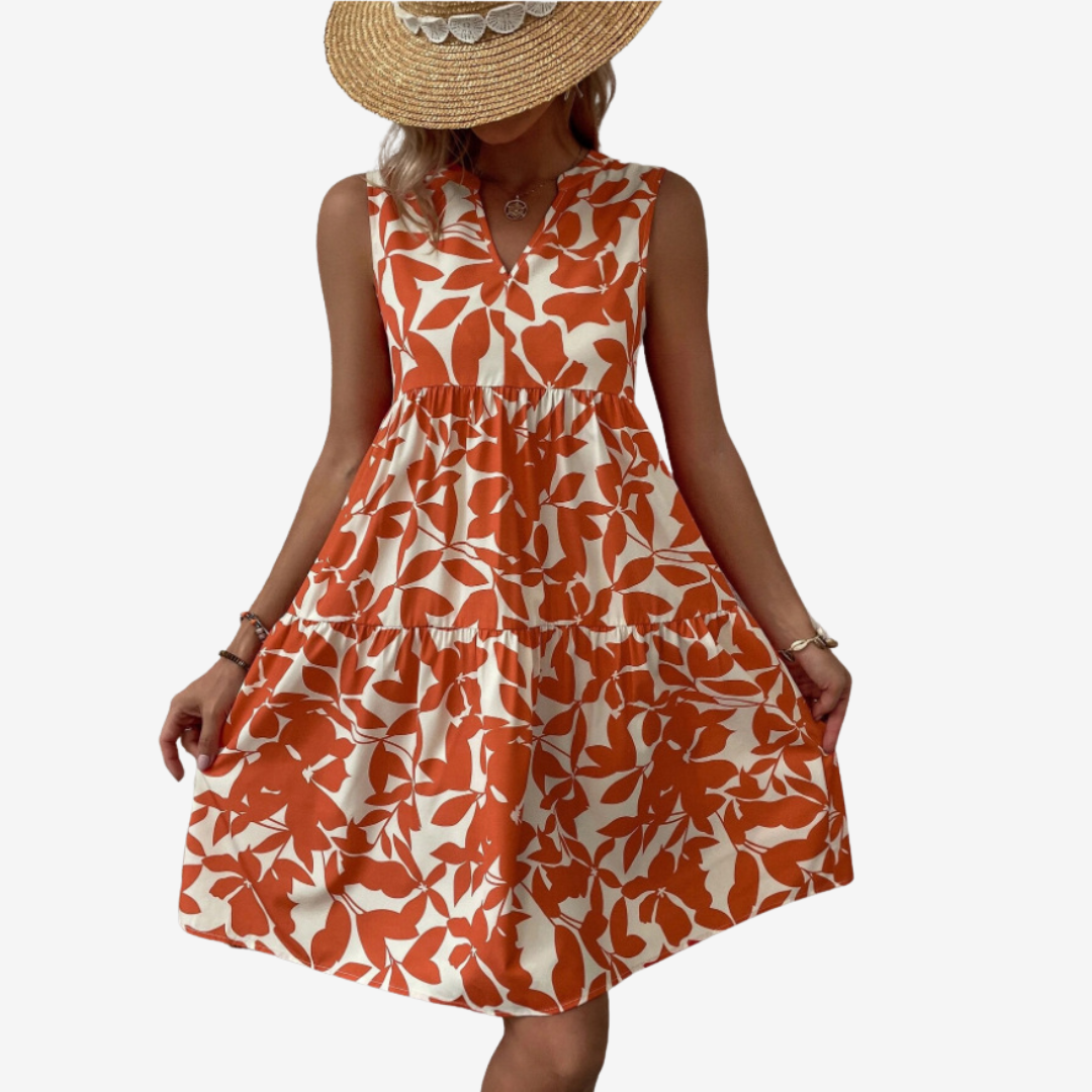 Séraphine™ Midi Leaf Pattern