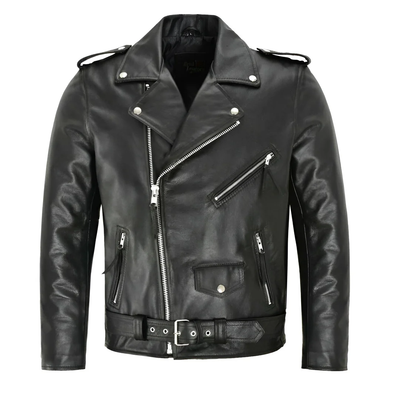 Ray | Classic Leather Biker Jacket