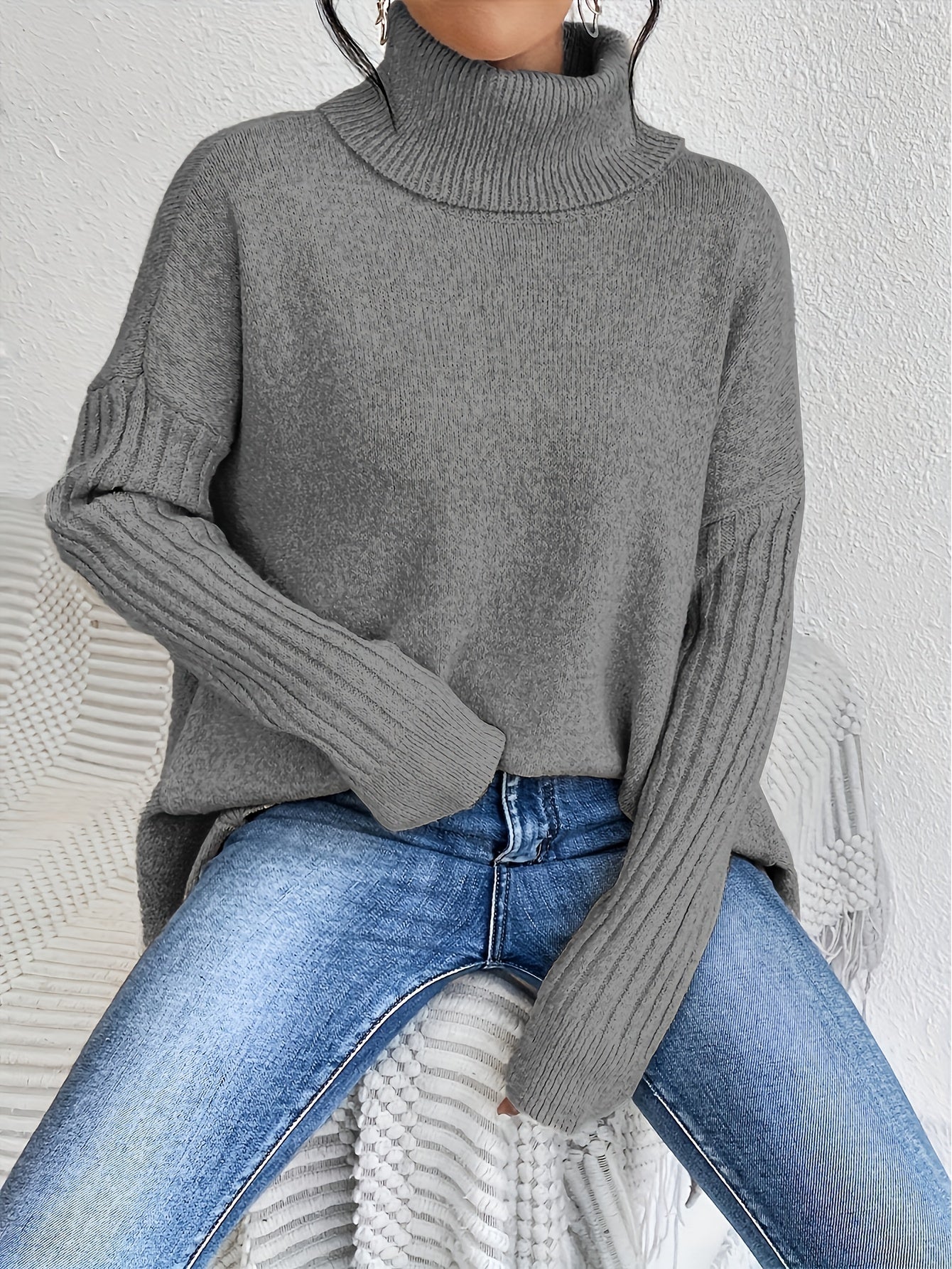 Molly - Oversized Turtleneck Sweater