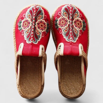 Alayah™ - Handmade Floral Mules