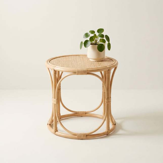 Cove | Round Rattan Side Table