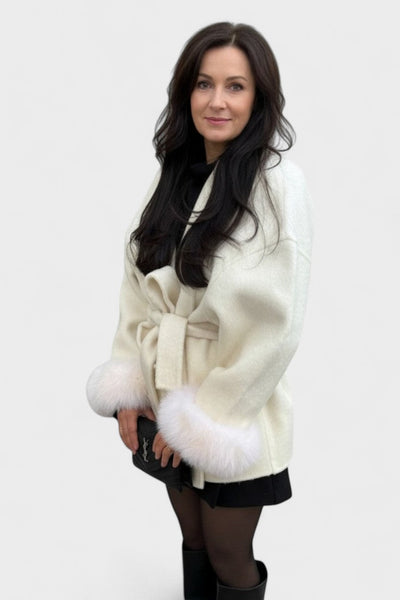 Dagmar™ | Elegant coat with eco-fur