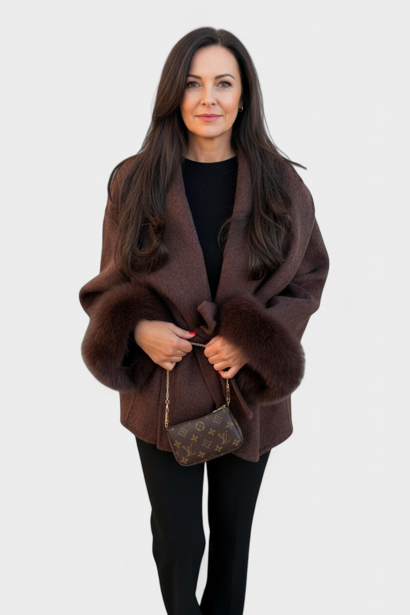 Dagmar™ | Elegant coat with eco-fur