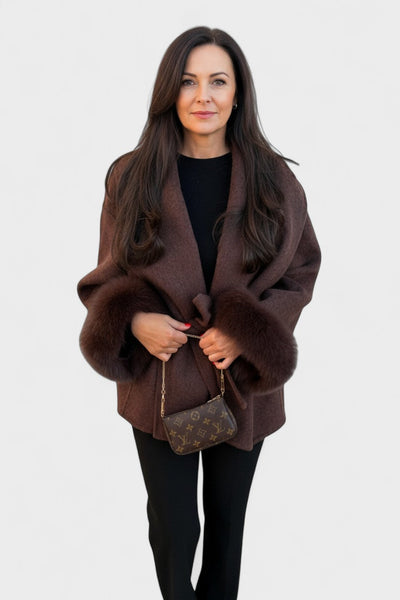 Dagmar™ | Elegant coat with eco-fur