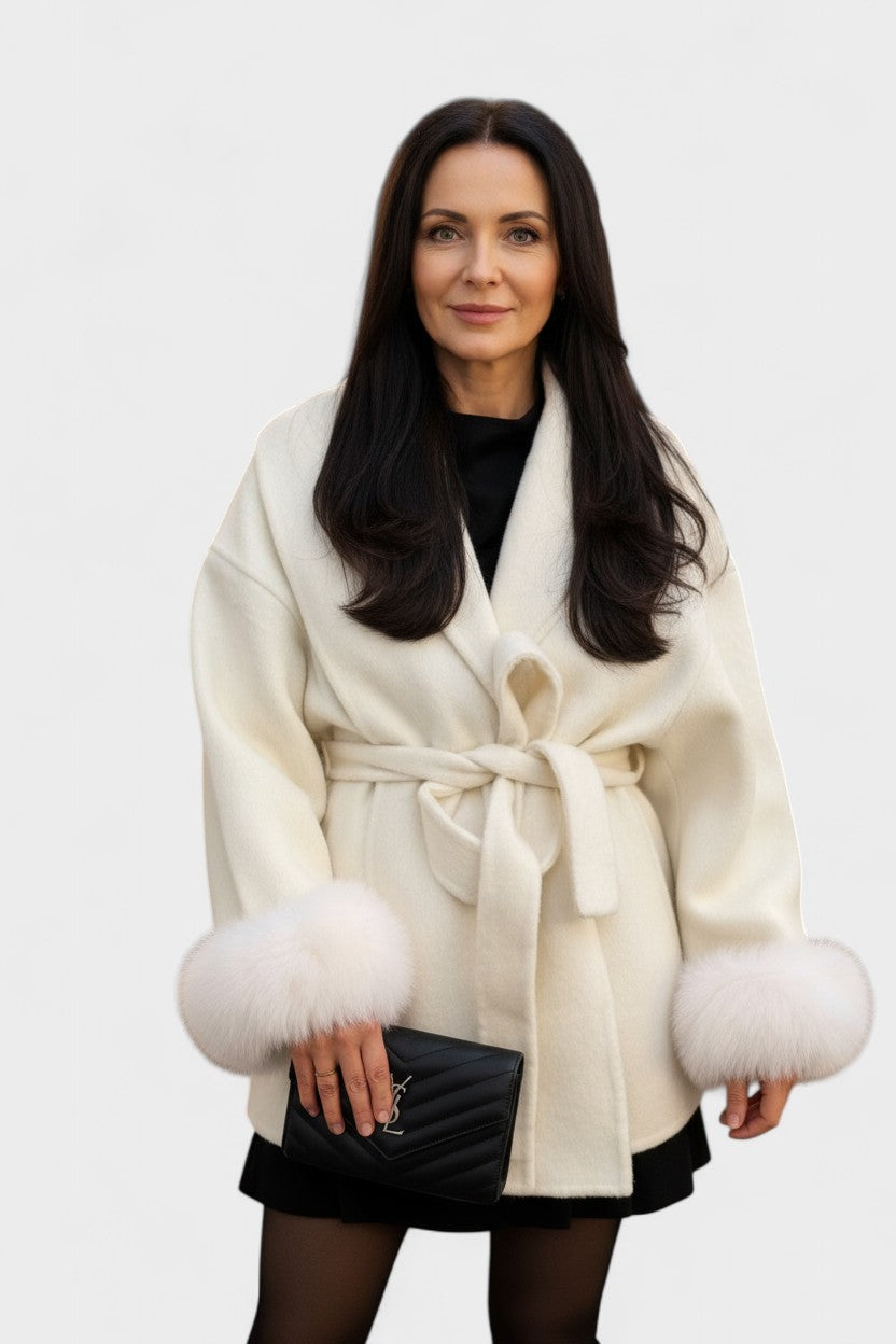 Dagmar™ | Elegant coat with eco-fur