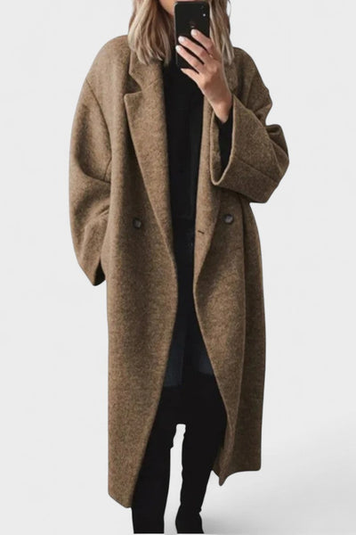 Ditte™ | Long wool coat in timeless design