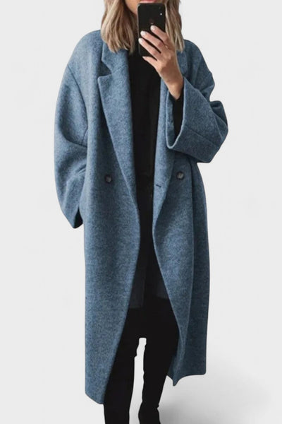Ditte™ | Long wool coat in timeless design