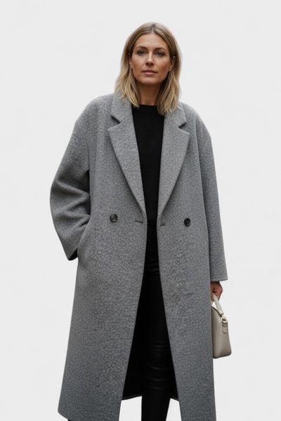 Ditte™ | Long wool coat in timeless design