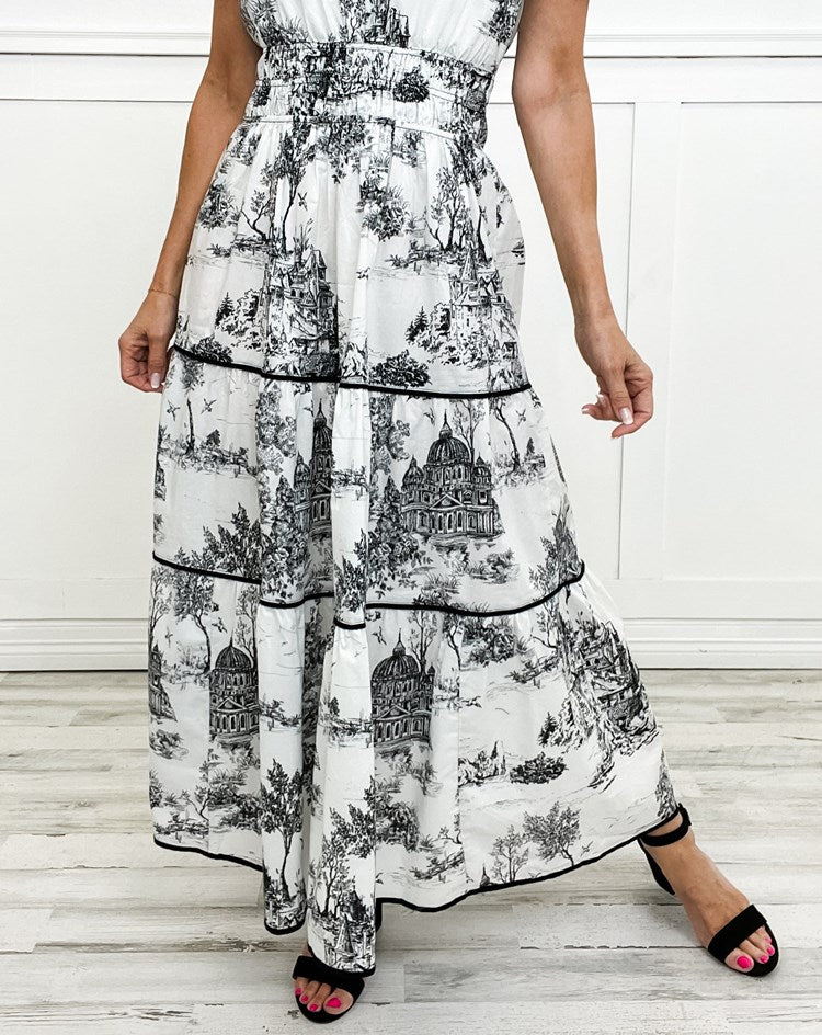 Jenna | Classic Toile Maxi