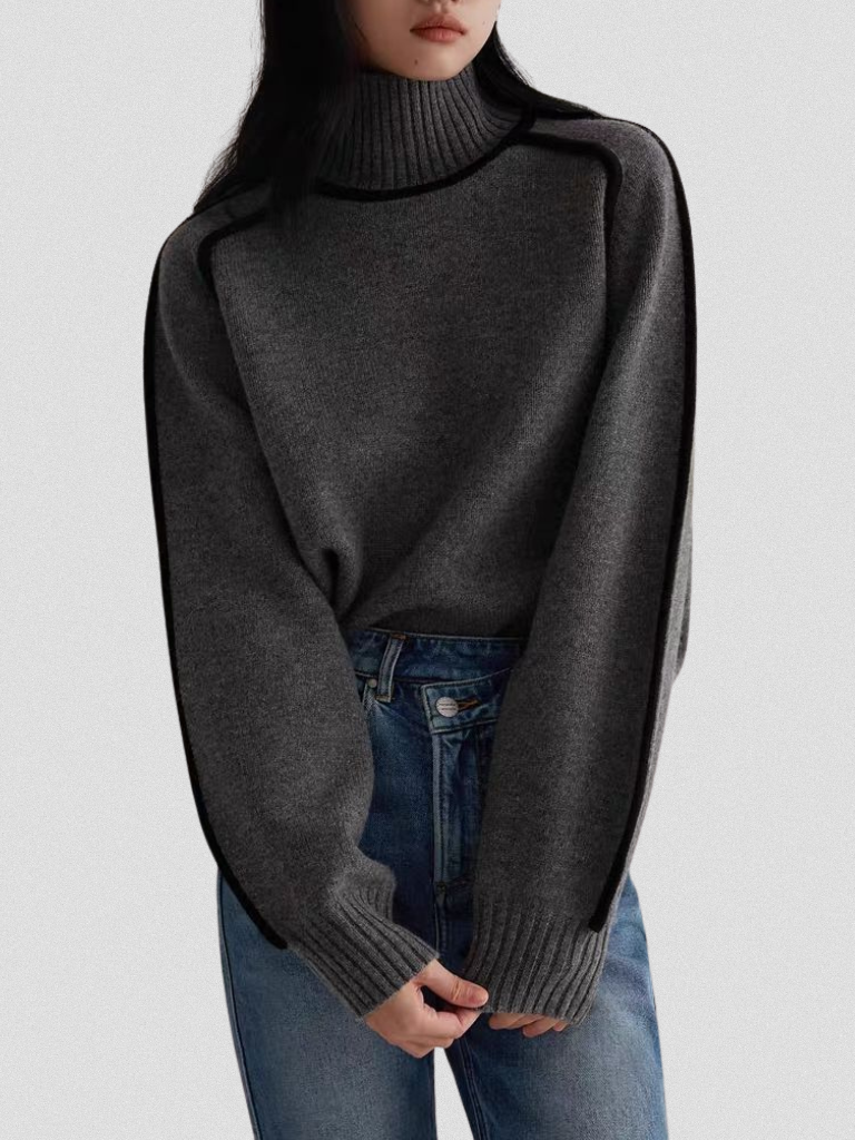 Yvette | Contrast Trim Sweater