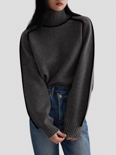 Yvette | Contrast Trim Sweater