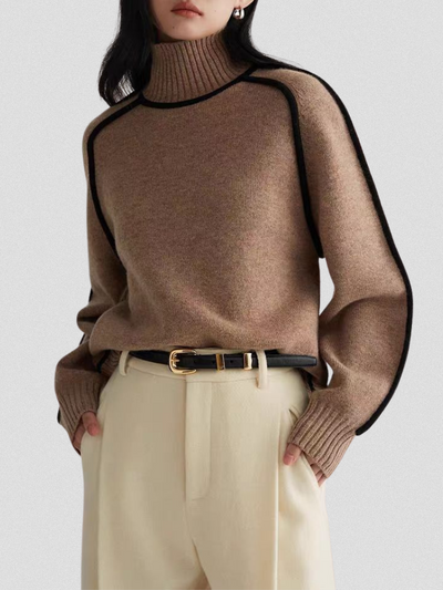 Yvette | Contrast Trim Sweater