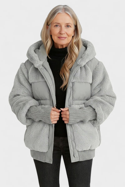 Lena™ | Luxurious Down Jacket with Hood