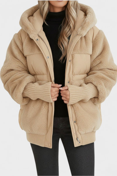 Lena™ | Luxurious Down Jacket with Hood