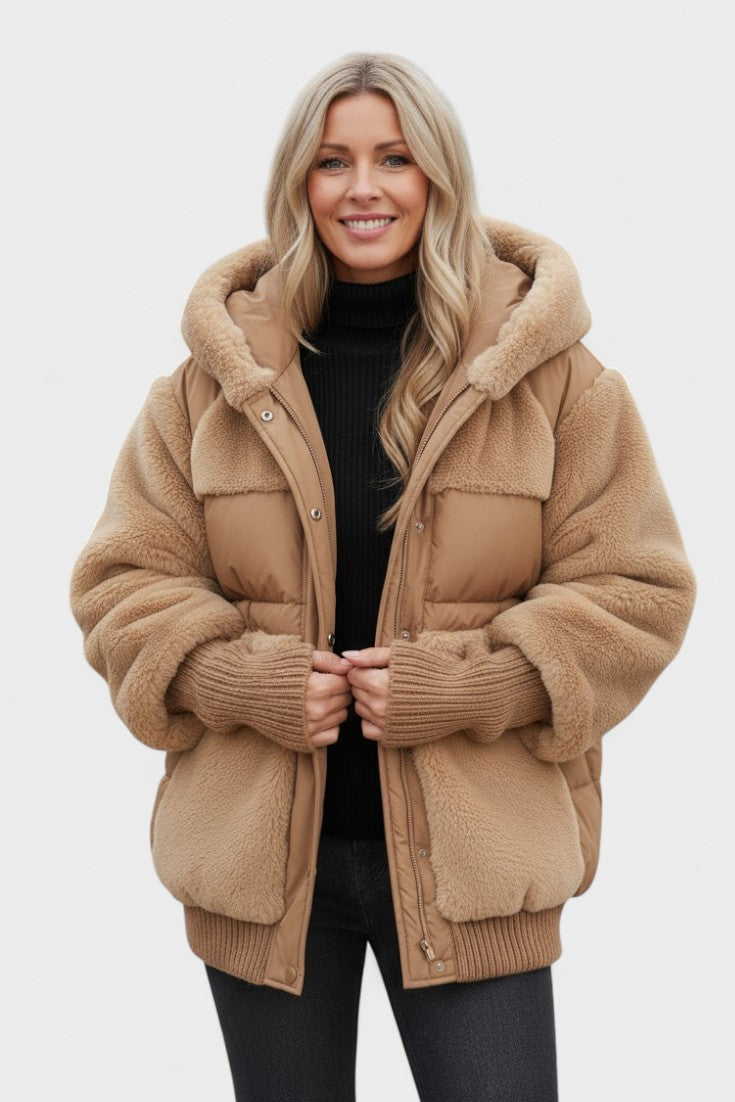 Lena™ | Luxurious Down Jacket with Hood