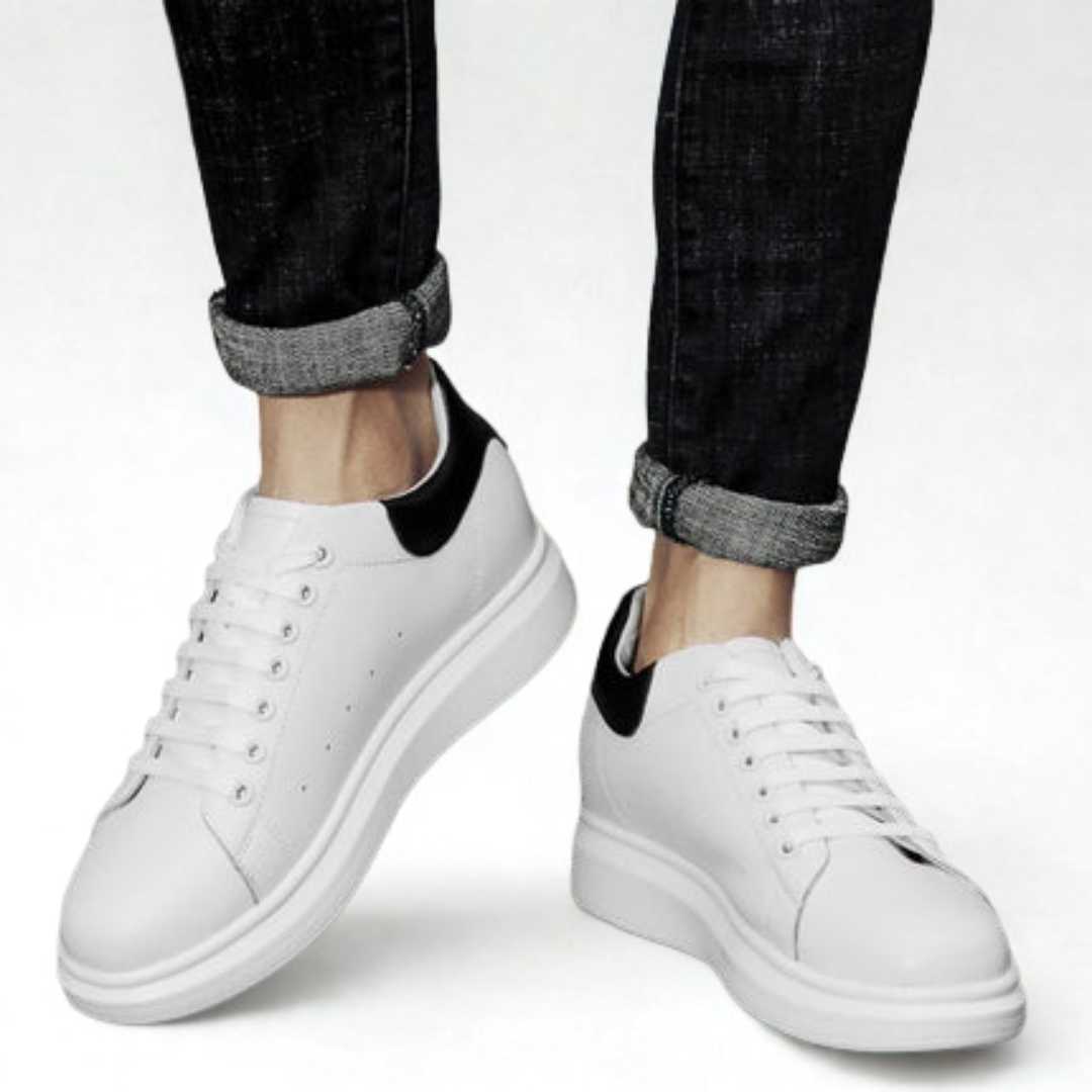 Clifford | Height Enhancing White Sneakers