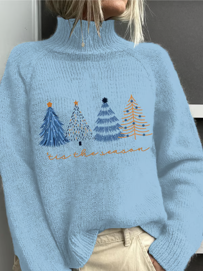 Sanne - Christmas Sweater with Christmas Trees
