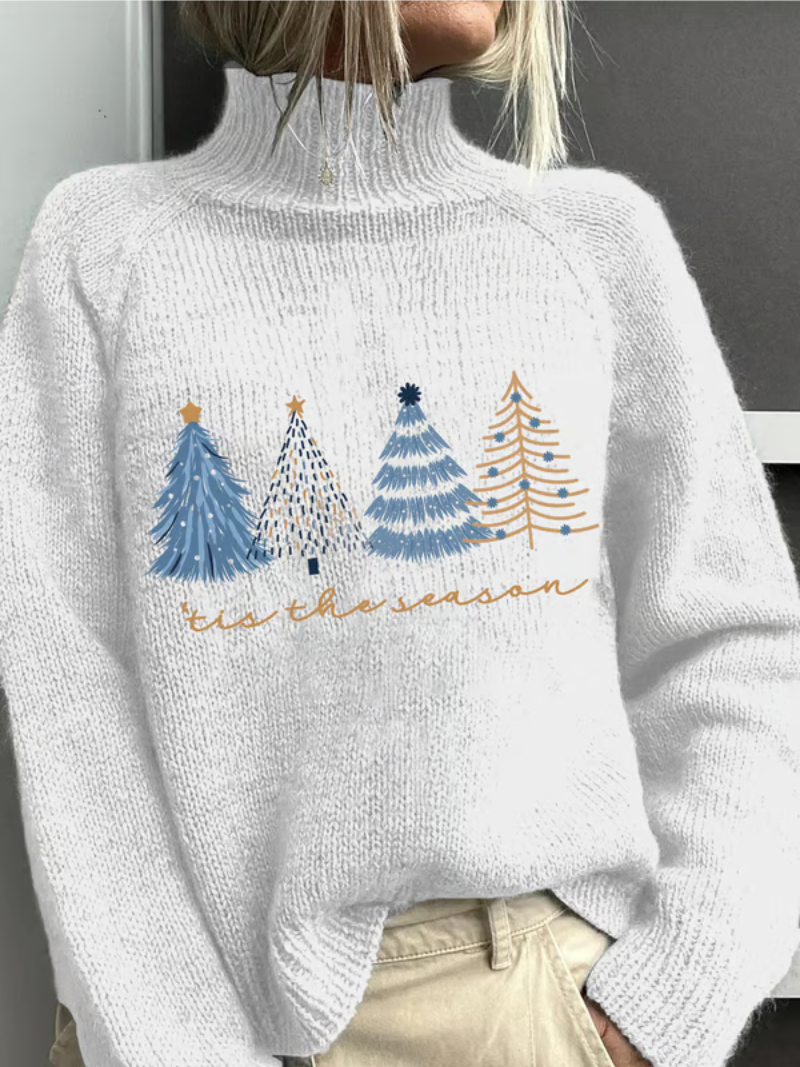 Sanne - Christmas Sweater with Christmas Trees