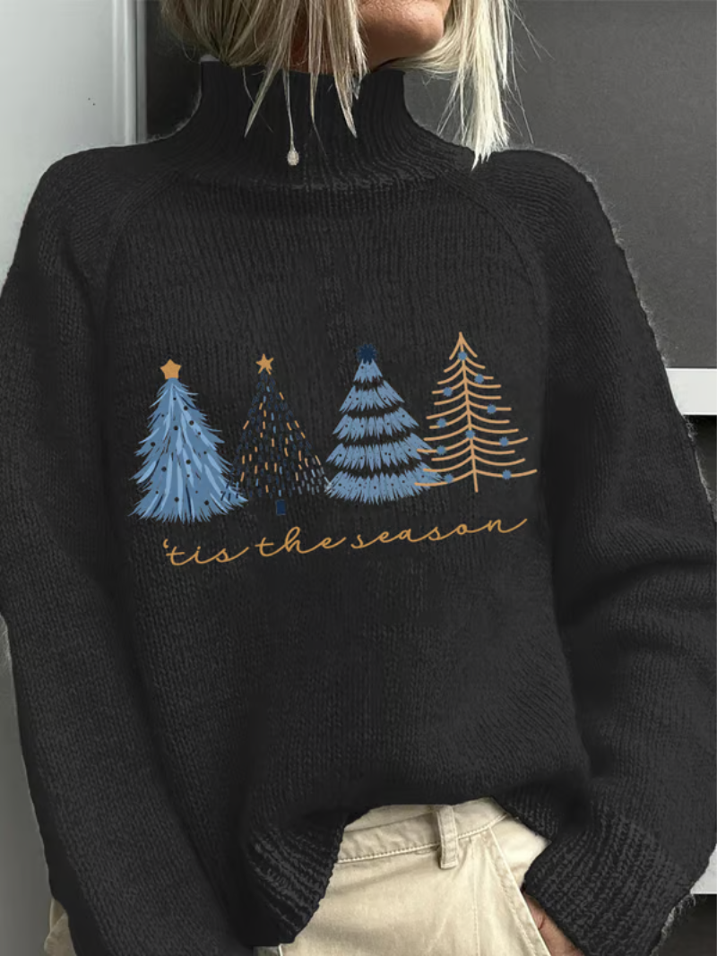 Sanne - Christmas Sweater with Christmas Trees
