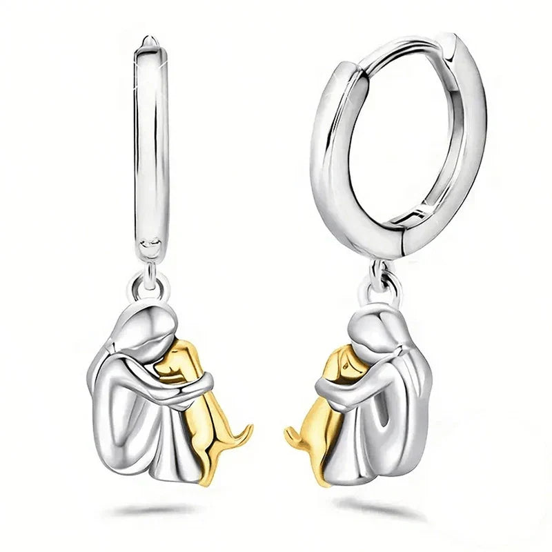 Mirelle & Cole - Dog Icon Earrings (Round Closure)