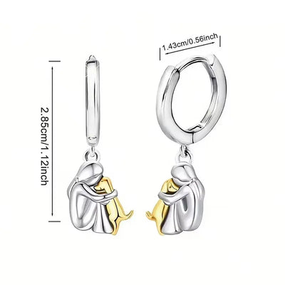 Mirelle & Cole - Dog Icon Earrings (Round Closure)