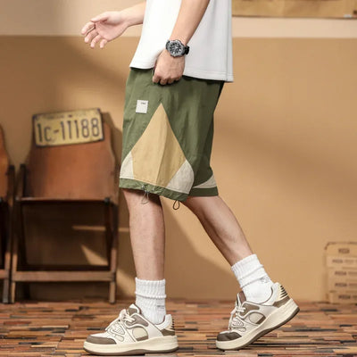 Issac | Elastic Waist Drawstring Shorts