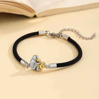 Mirelle & Cole - Bracelet with Cord and Dog Icon