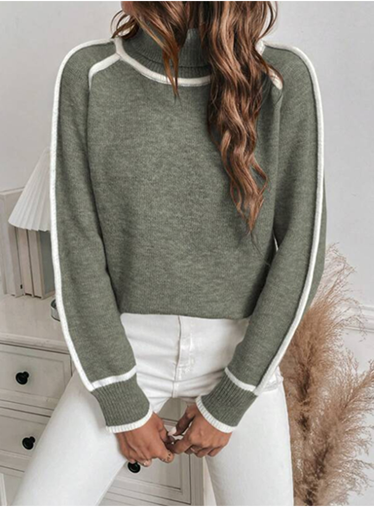 Elle - Cozy turtleneck sweater for women