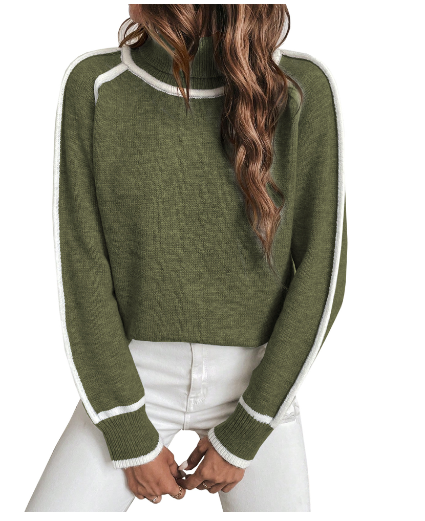 Elle - Cozy turtleneck sweater for women