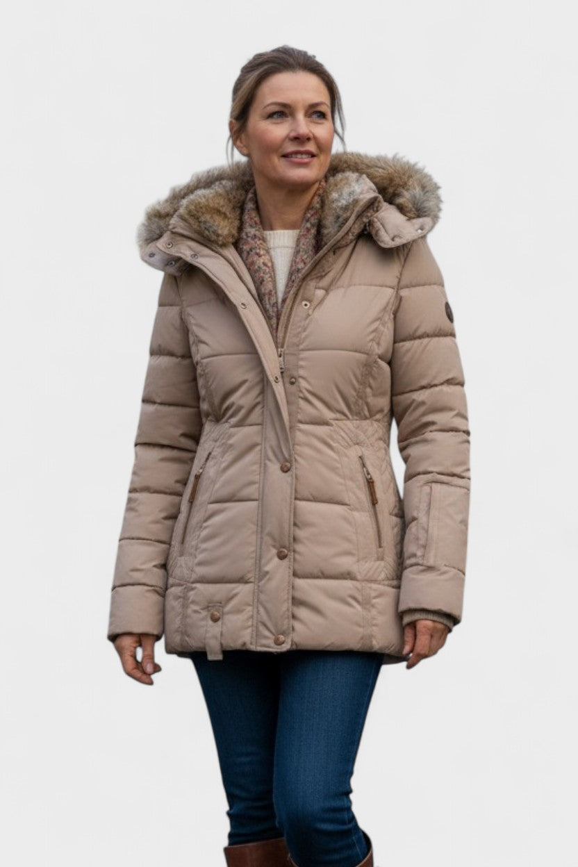 Thilde™ | Coat with Soft Faux Fur Lining