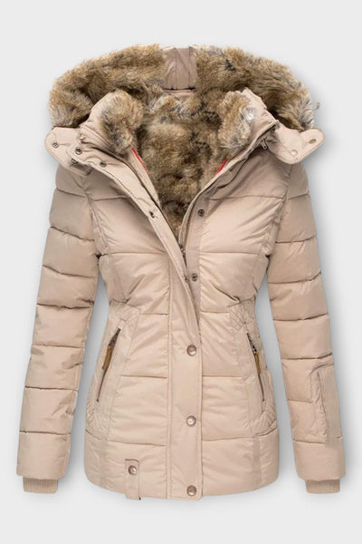 Thilde™ | Coat with Soft Faux Fur Lining