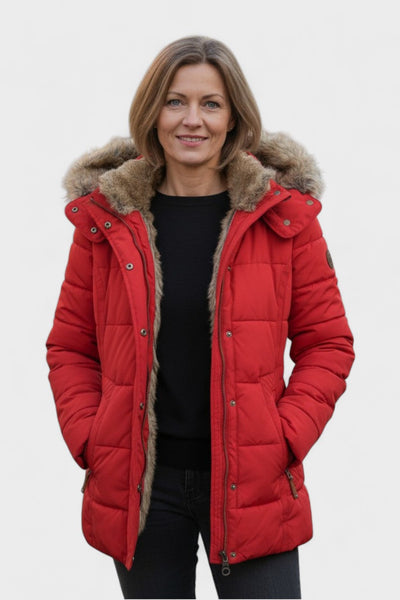 Thilde™ | Coat with Soft Faux Fur Lining