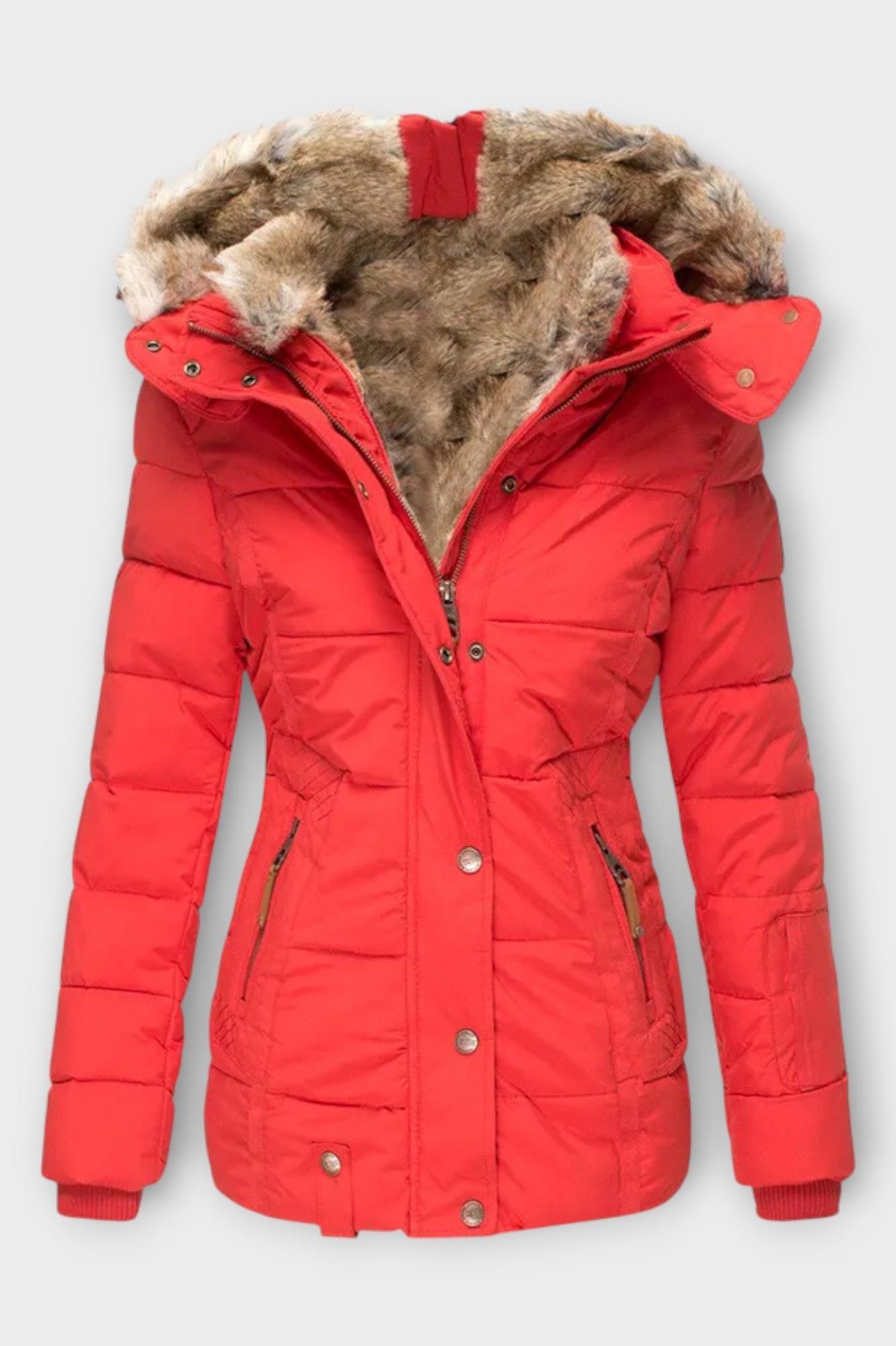 Thilde™ | Coat with Soft Faux Fur Lining